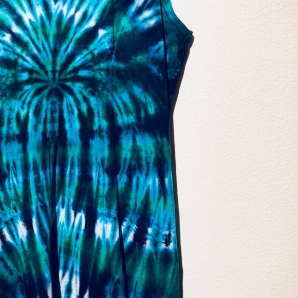 Whimsical Tie-Died Skater Dress - Picture 3 of 4